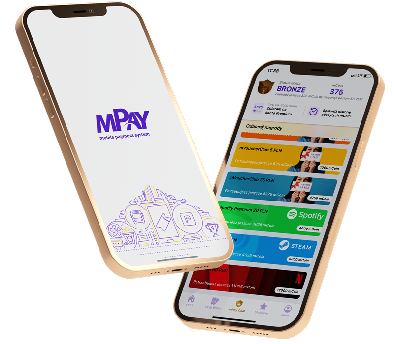 ekrany aplikacji mPay